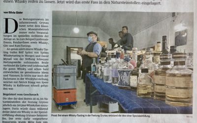 Speer-Whisky das erste Mal in der Tageszeitung