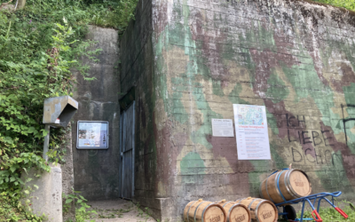 Weitere Fässer in der Festung Grynau eingelagert