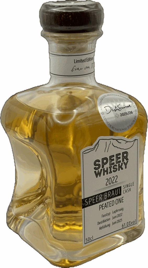 Speer-Whisky Peated One 2022, 50-cl-Flasche, 61 % Vol.