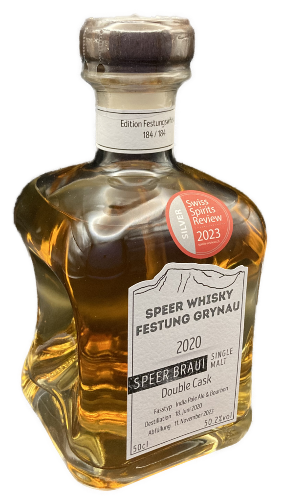 Speer-Whisky Festung Grynau 2020 – Double Cask, 50-cl-Flasche, 50.2 % Vol.