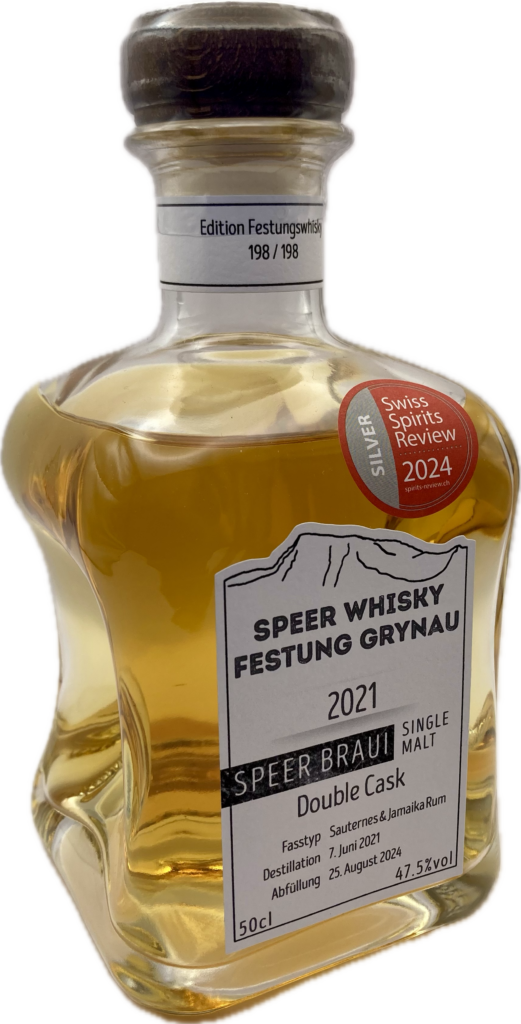 Speer-Whisky Festung Grynau 2021 – Double Cask, 50-cl-Flasche, 47.5 % Vol.
